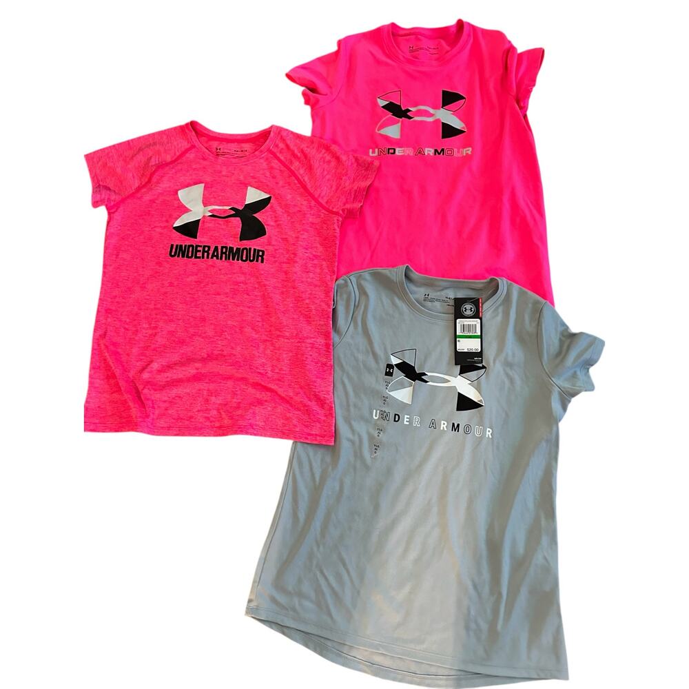 Under Armour Girls T-Shirt and Capri Bundle Size LARGE - Picture 3 of 6